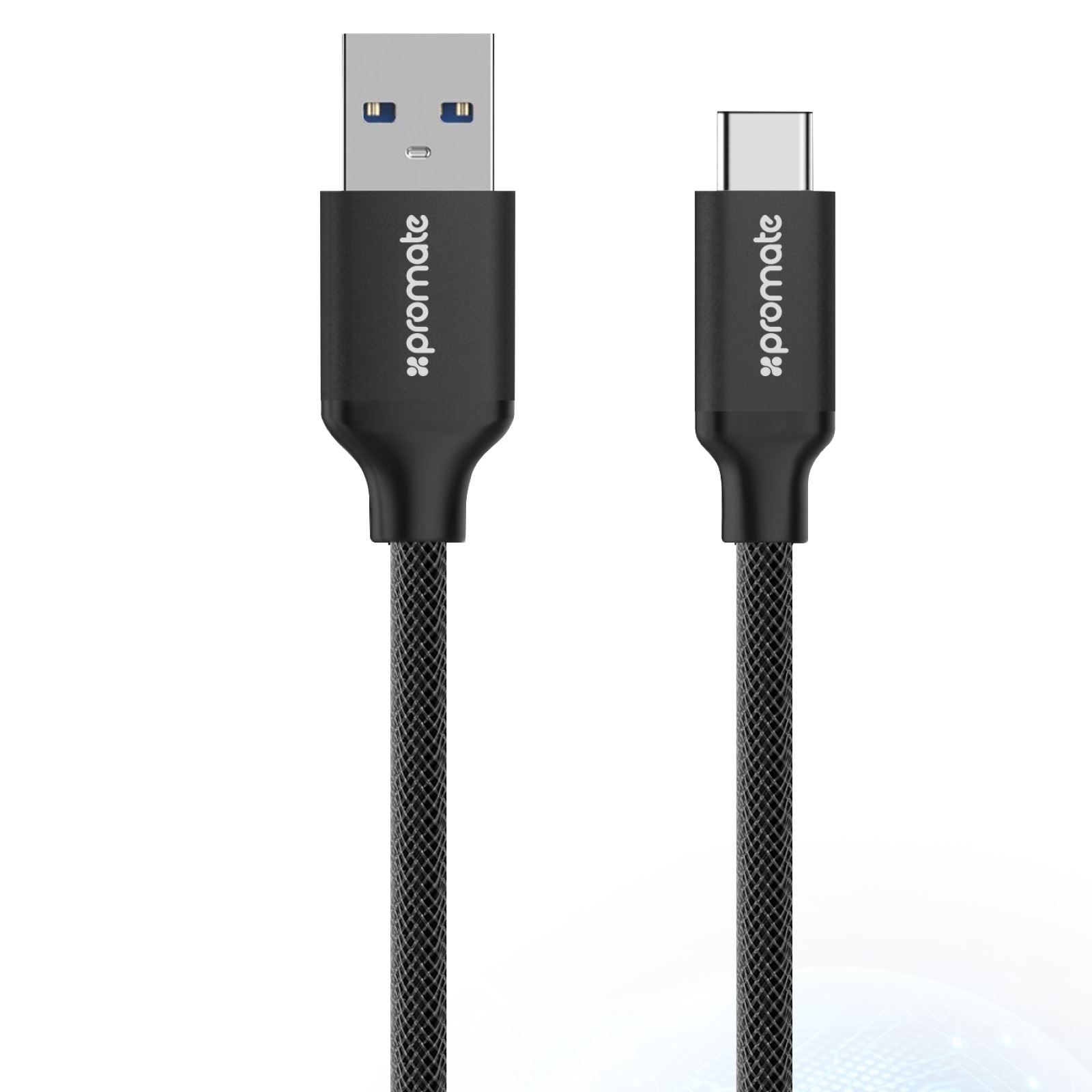 Promate 1m Type C To A Cable Heavy Duty Mesh Armoured Sync Picture Of Promate 1m Type C To A Cable