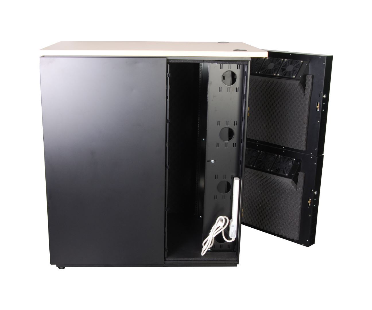 . DYNAMIX 24RU Quiet Acoustic Rated Server Cabinet 1135mm Deep x 750mm