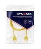 Picture of DYNAMIX 0.5M HDMI YELLOW Nano High Speed With Ethernet Cable. Designed