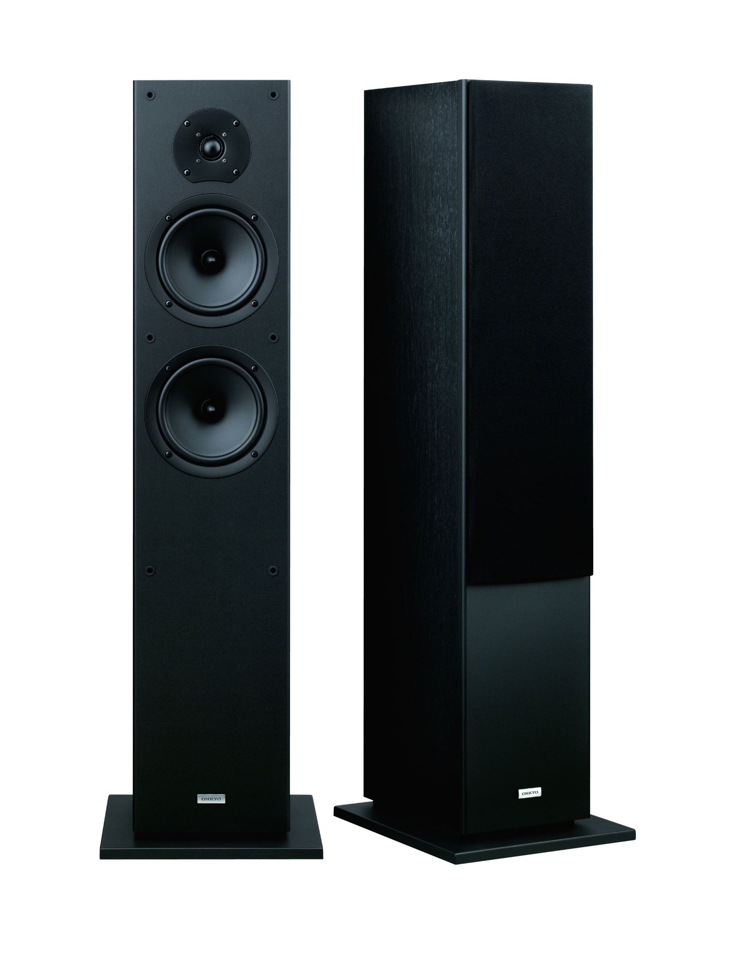 . ONKYO Floor standing Front Speakers . 2x 16cm cone woofers. 1x 2.5cm