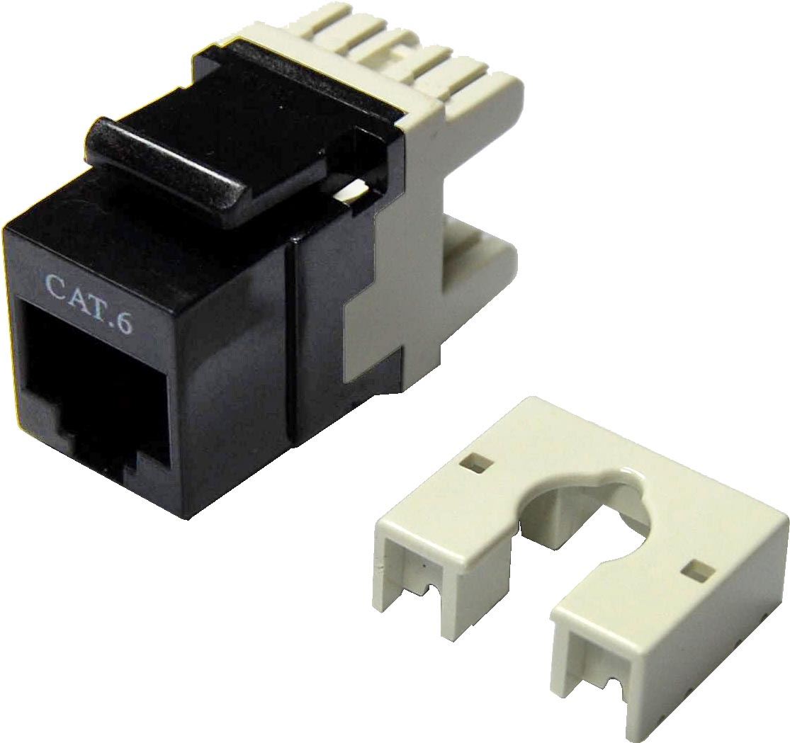 . DYNAMIX Cat6 Keystone RJ45 Jack for 110 Face Plate . T568A/T568B