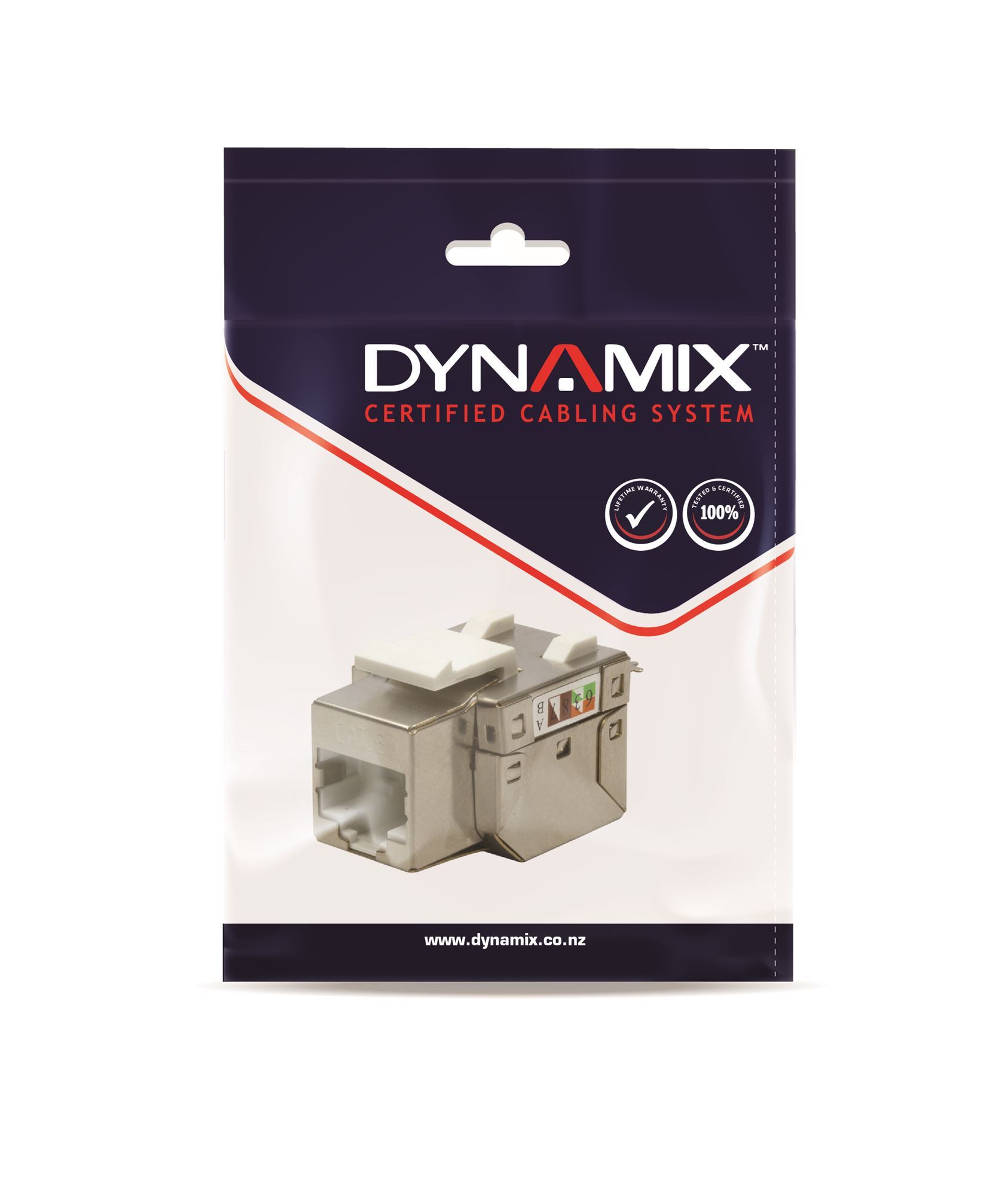. DYNAMIX Cat6 Shielded Keystone Jack Termination 110/Krone