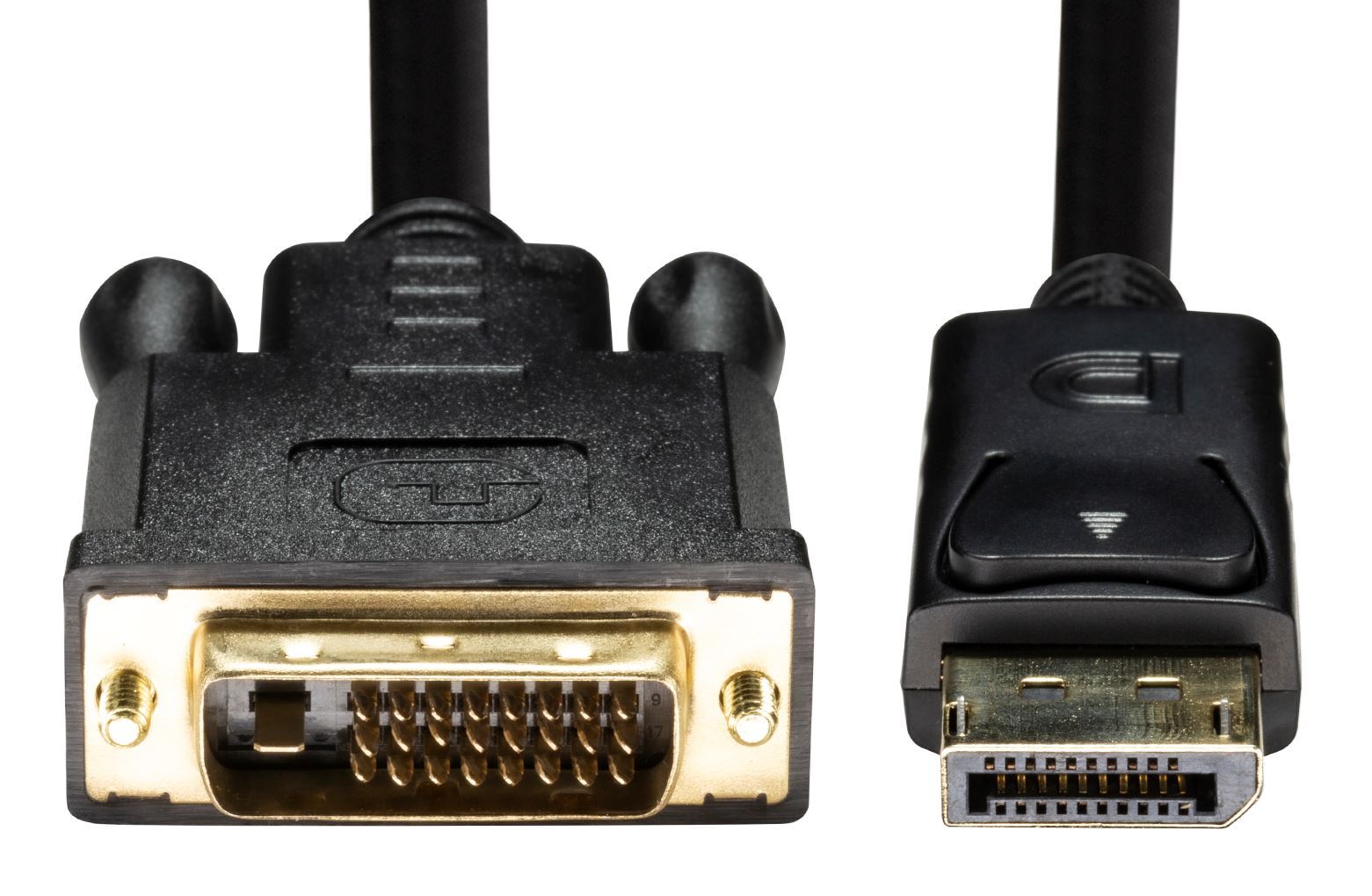 . DYNAMIX 1.5m DisplayPort Source to DVI-D Monitor Male Cable
