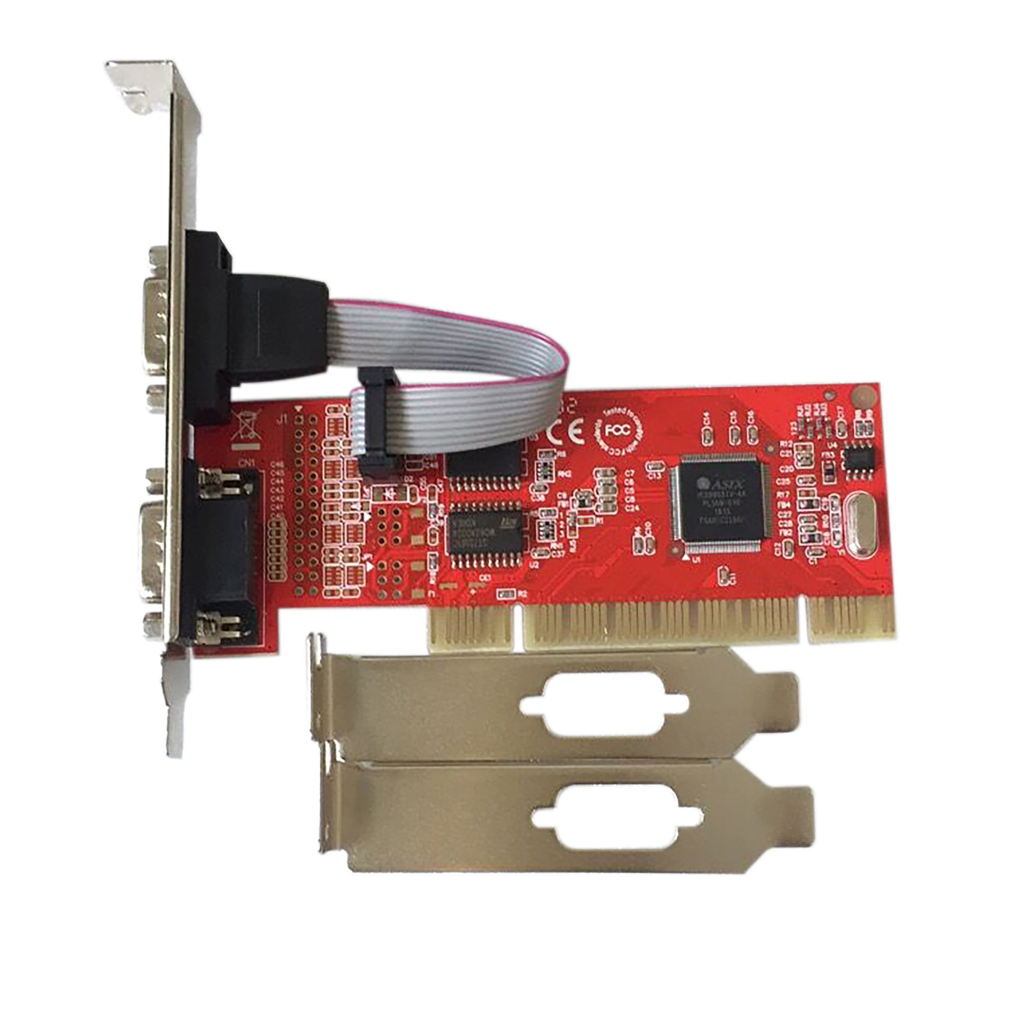 . UNITEK 2 Port Serial PCI Card. Easy Installation, Automatically Selects