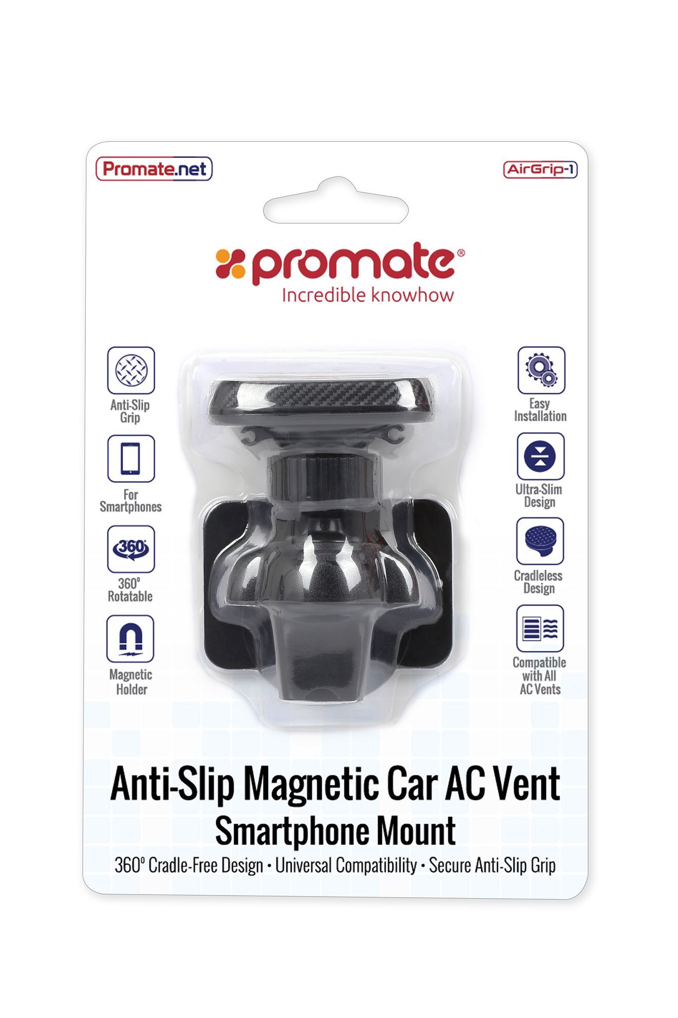 . PROMATE AntiSlip AC Vent Smartphone Mount.